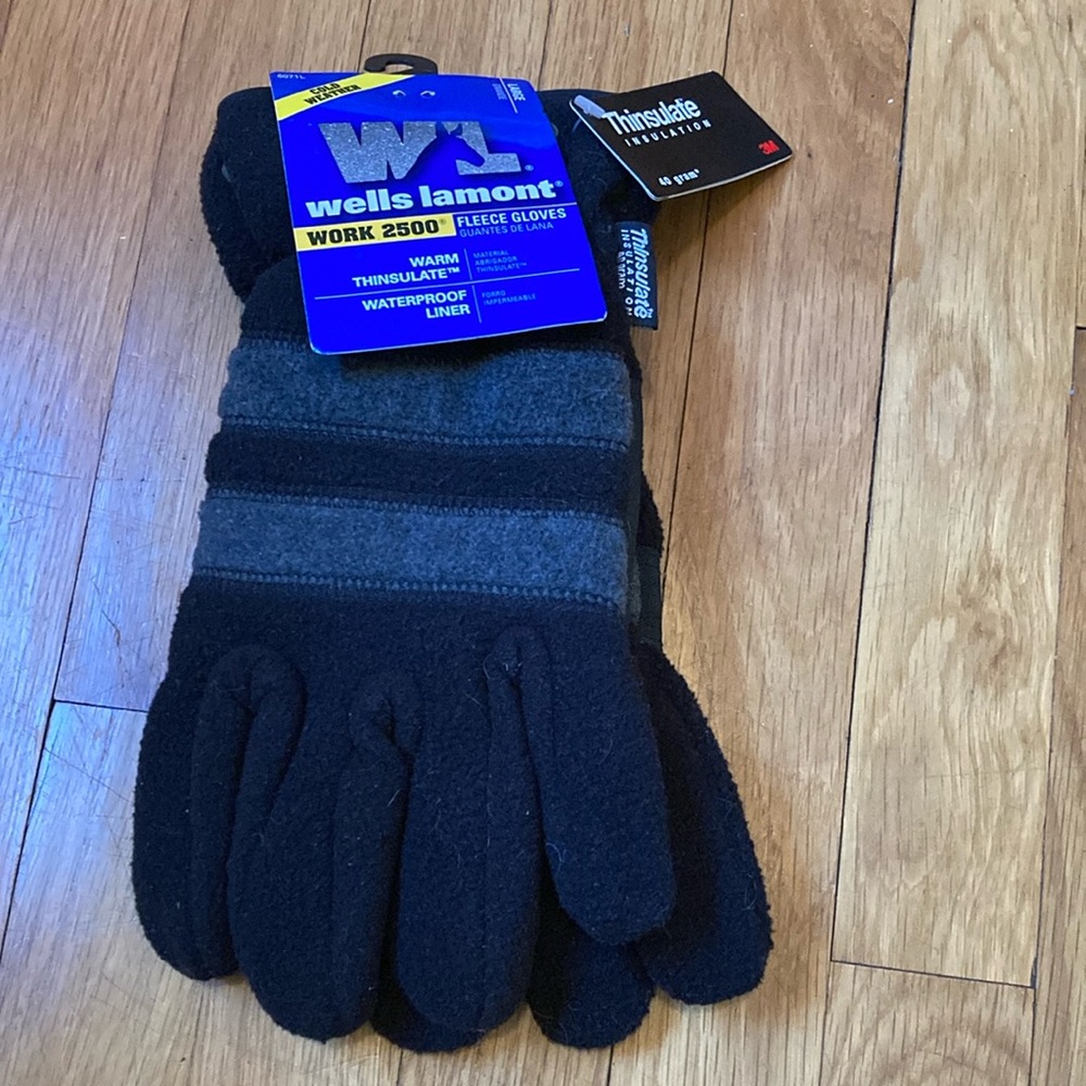 NWT Wells Lamont men’s fleece gloves - L